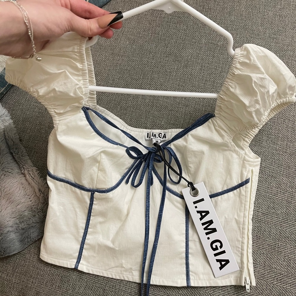 I.Am.Gia LYRA TOP Size M White